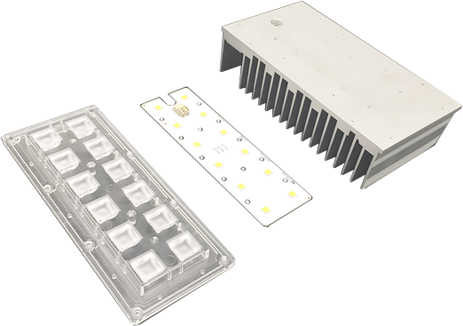Parts for LED light modules
